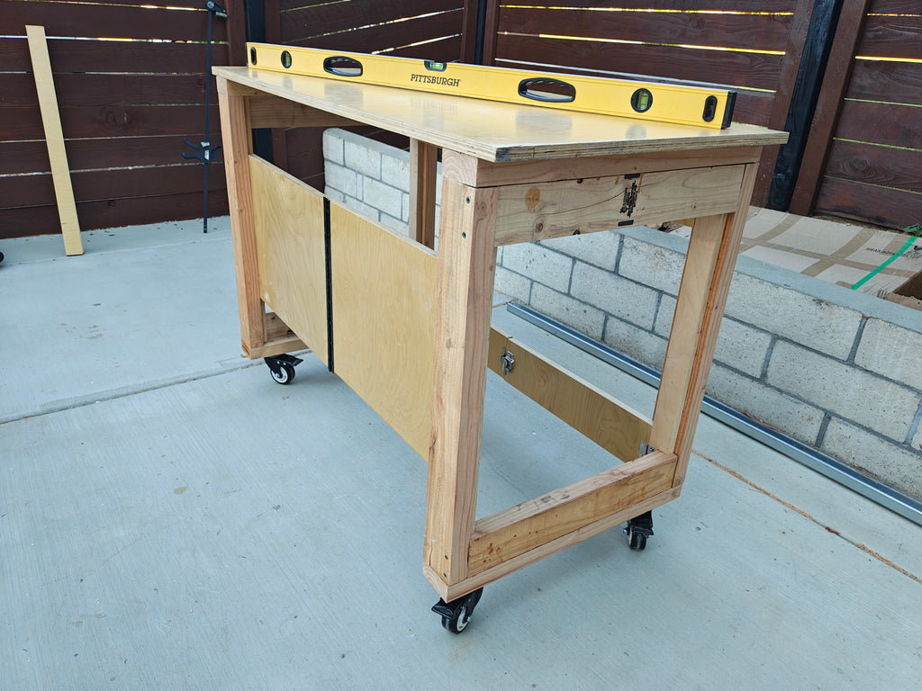 Folding Workbench - Space Saving, Sturdy, Folds/Unfolds in 30s